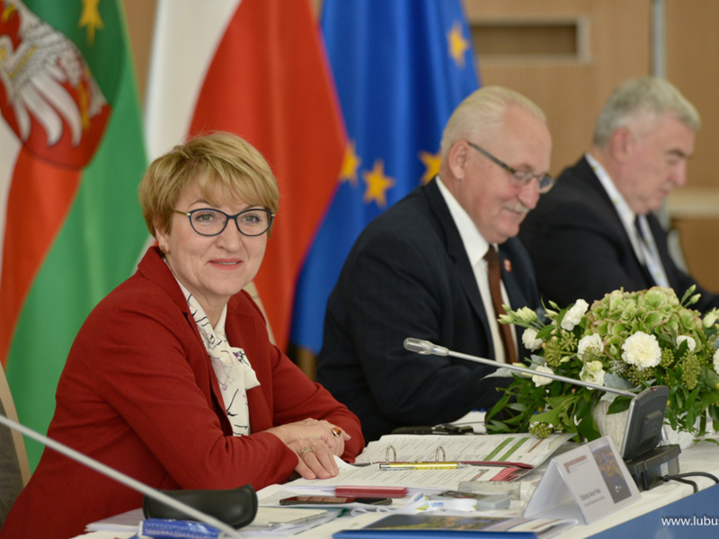 Elżbieta Anna Polak podczas obrad