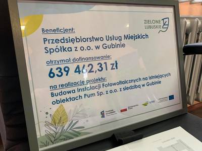 Przekazanie dofinansowania na fotowoltaikę