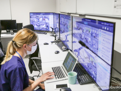 Centrum monitoringu w szpitalu tymczasowym