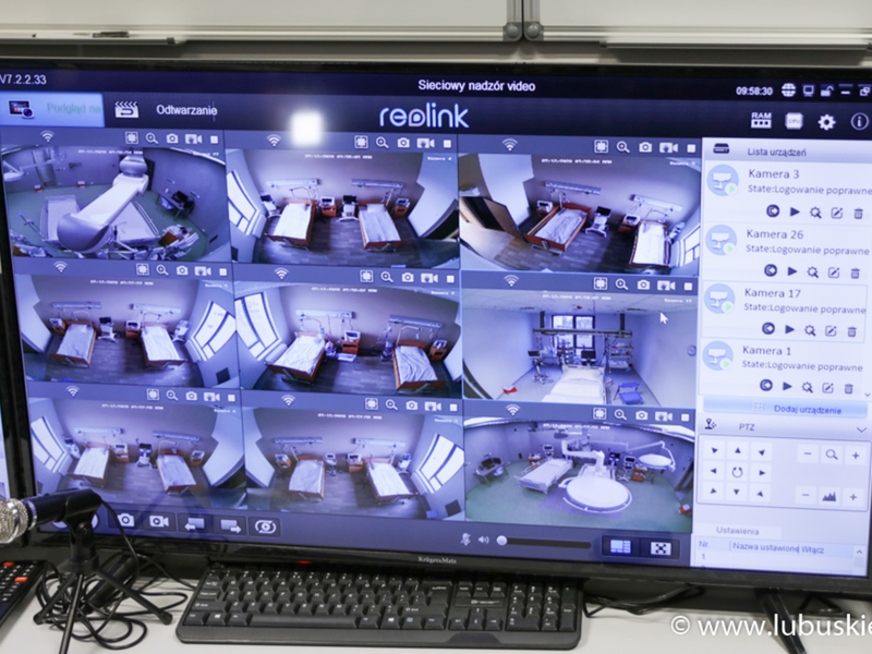 Centrum monitoringu w szpitalu tymczasowym
