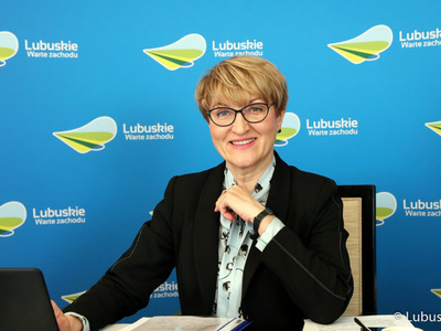 Marszałek Elżbieta Anna Polak podczas spotkania z lubuskimi parlamentarzystami