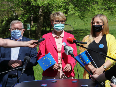 Śladami Unii Europejskiej - konferencja prasowa w Muzeum im. J. Dekerta w Gorzowie Wlkp.