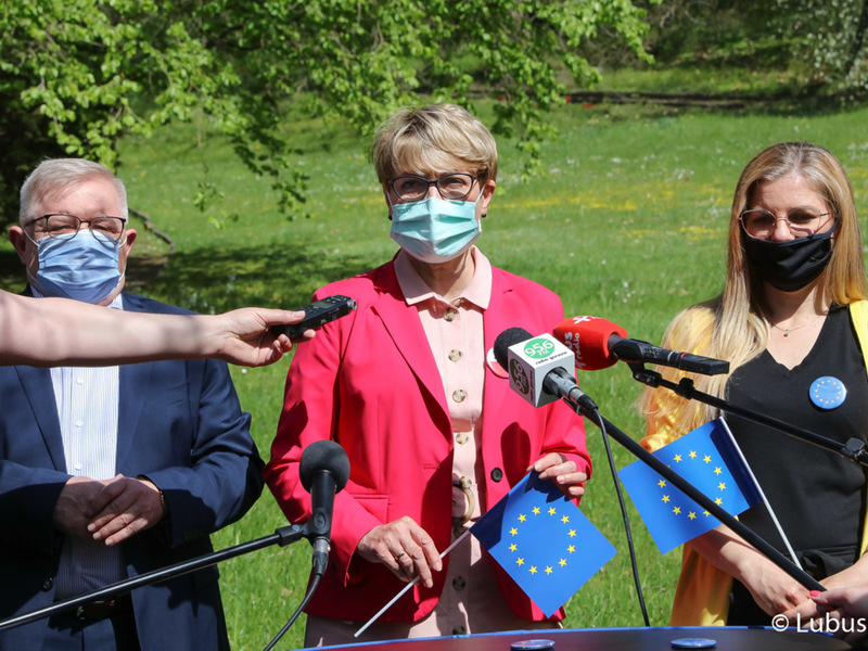 Śladami Unii Europejskiej - konferencja prasowa w Muzeum im. J. Dekerta w Gorzowie Wlkp.