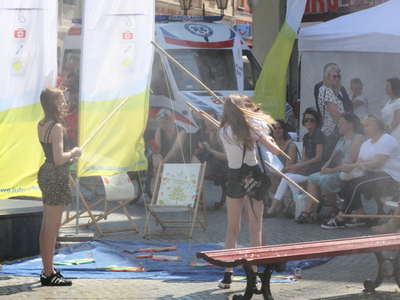 Piknik zdrowia na zielonogórskim deptaku