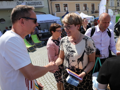 Piknik zdrowia na zielonogórskim deptaku