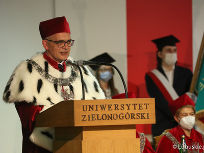 Gala absolutoryjna pierwszego rocznika kierunku lekarskiego Wydziału Lekarskiego i Nauk o Zdrowiu Collegium Medicum Uniwersytetu Zielonogórskiego. 
