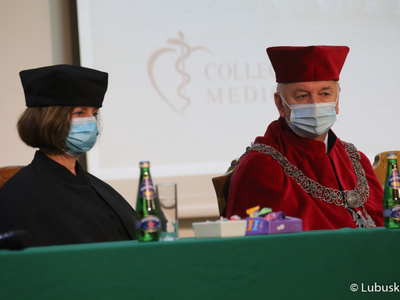 Gala absolutoryjna pierwszego rocznika kierunku lekarskiego Wydziału Lekarskiego i Nauk o Zdrowiu Collegium Medicum Uniwersytetu Zielonogórskiego. 