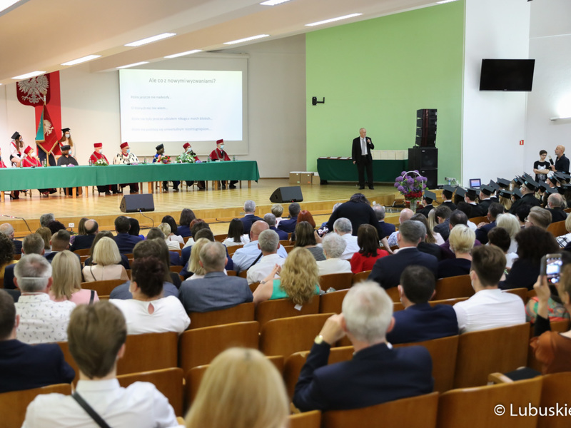 Gala absolutoryjna pierwszego rocznika kierunku lekarskiego Wydziału Lekarskiego i Nauk o Zdrowiu Collegium Medicum Uniwersytetu Zielonogórskiego.