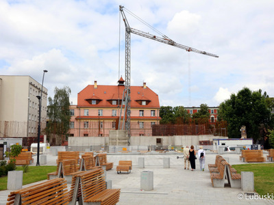 Modernizacja i rozbudowa Lubuskiego Teatru w Zielonej Górze. We wtorek (20 lipca) inwestycję odwiedził wicemarszałek Łukasz Porycki. 
