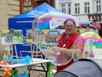 Podczas Lubuskiego Pikniku Zdrowia w Świebodzinie nie zabrakło atrakcji dla najmłodszych