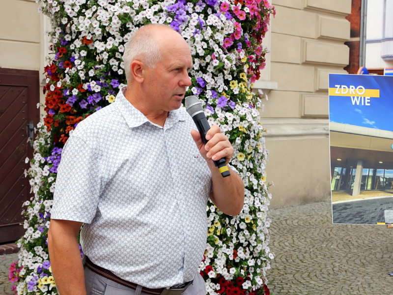 Radny woj. lubuskiego Zbigniew Jan Kołodziej na Lubuskim Pikniku Zdrowia w Świebodzinie