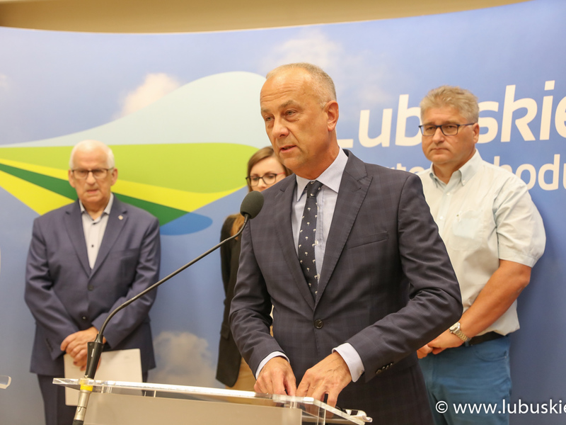 Marcin Jabłoński na konferencji prasowej