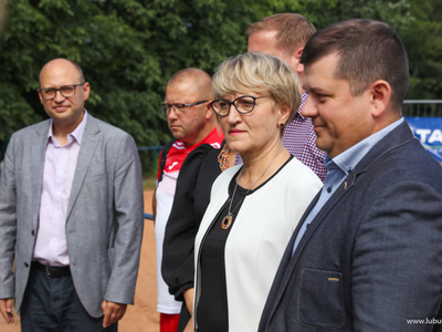 Konferencja prasowa na stadionie w Gorzowie Wielkopolskim