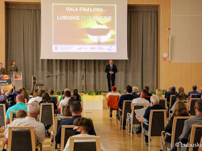 Gala finałowa konkursu Lubuskie Ekologiczne w Sali Kolumnowej urzędu marszałkowskiego