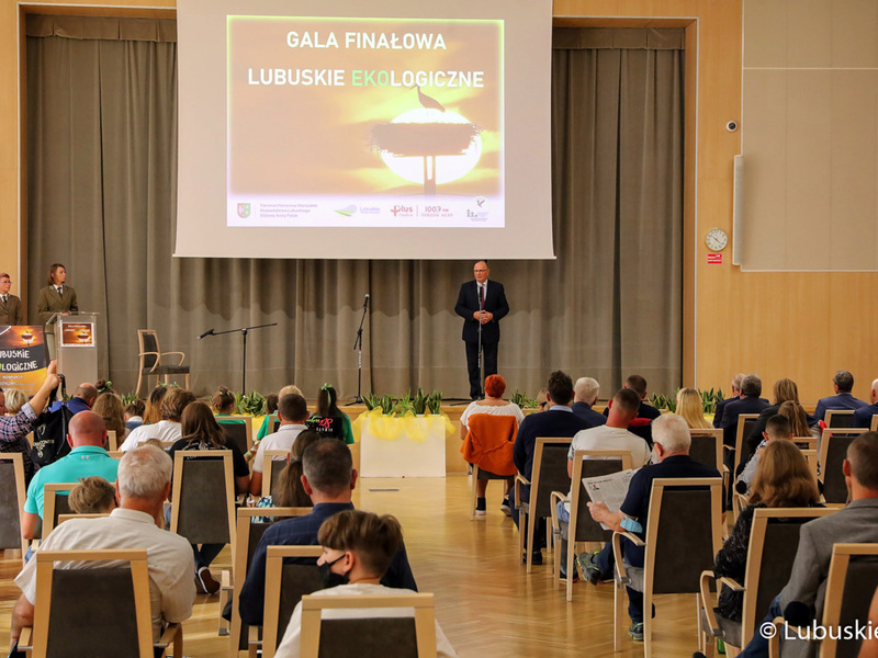 Gala finałowa konkursu Lubuskie Ekologiczne w Sali Kolumnowej urzędu marszałkowskiego