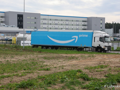 Robotyczne centrum logistyczne firmy Amazon w Świebodzinie.