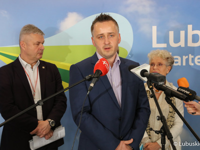 Konferencja prasowa po obradach Lubuskiej Rady Zdrowia. 