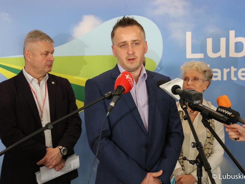 Konferencja prasowa po obradach Lubuskiej Rady Zdrowia.