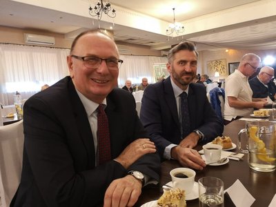 Wicemarszałek Stanisław Tomczyszyn oraz poseł Waldemar Sługocki (od lewej)   