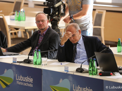 Radni wojewódzcy podczas XXXVI Sesji Sejmiku Województwa Lubuskiego 