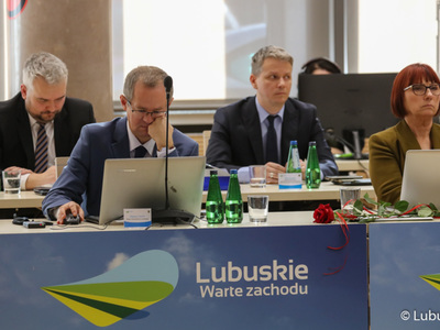 Radni wojewódzcy podczas XXXVI Sesji Sejmiku Województwa Lubuskiego 