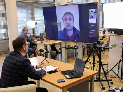 Uczestnicy wysłuchania publicznego nt. projektu programu Fundusze Europejskie Województwa Lubuskiego 2021-2027