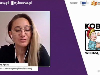 Ewa Aplas podczas debaty na temat przemocy wobec kobiet