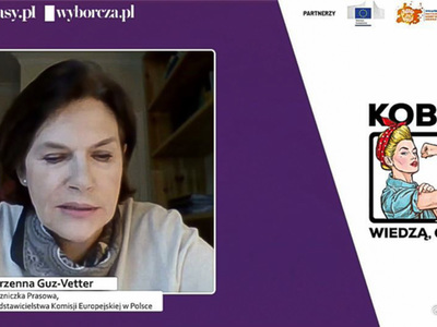 Marzena Guz-Vetter podczas debaty na temat przemocy wobec kobiet