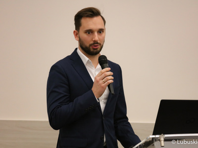Uczestnik Lubuskiego Forum Innowacyjności w Lubniewicach.