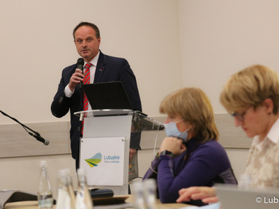 Uczestnik Lubuskiego Forum Innowacyjności w Lubniewicach.