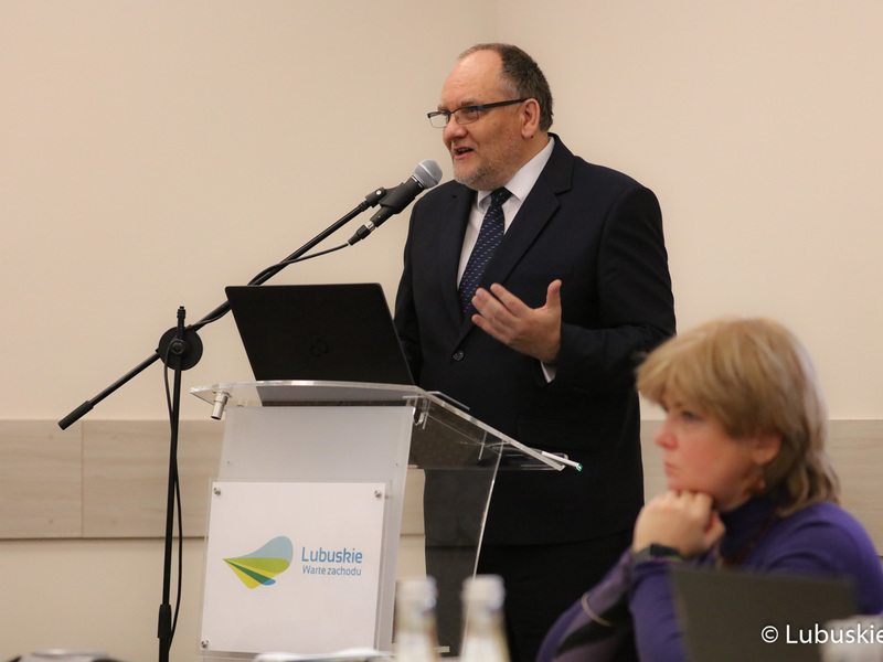 Uczestnik Lubuskiego Forum Innowacyjności w Lubniewicach.