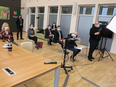 Konferencja prasowa dotycząca lubuskich projektów zgłoszonych w ramach drugiego naboru do Polskiego Ładu