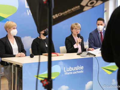 Konferencja prasowa dotycząca lubuskich projektów zgłoszonych w ramach drugiego naboru do Polskiego Ładu