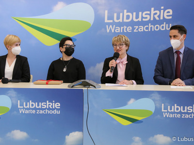 Konferencja prasowa dotycząca lubuskich projektów zgłoszonych w ramach drugiego naboru do Polskiego Ładu