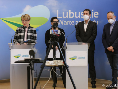 Konferencja prasowa na temat rozwoju Wielospecjalistycznego Szpitala Wojewódzkiego w Gorzowie Wlkp.