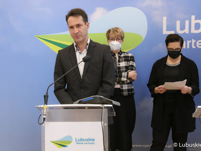 Konferencja prasowa na temat rozwoju Wielospecjalistycznego Szpitala Wojewódzkiego w Gorzowie Wlkp.