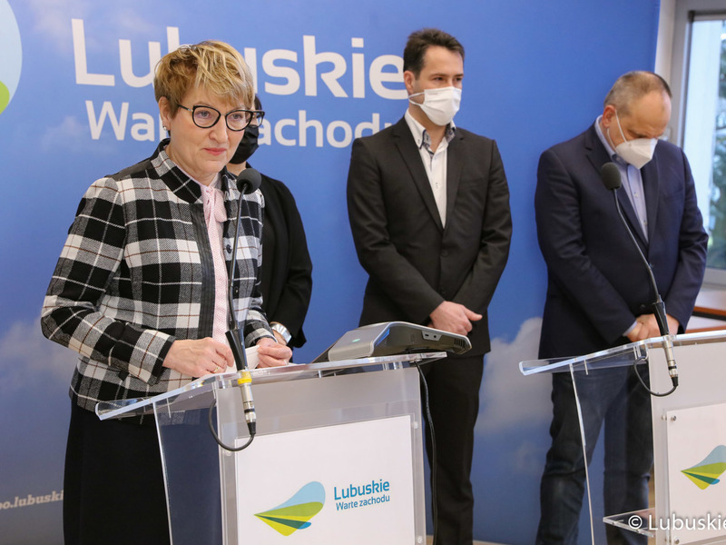 Konferencja prasowa na temat rozwoju Wielospecjalistycznego Szpitala Wojewódzkiego w Gorzowie Wlkp.