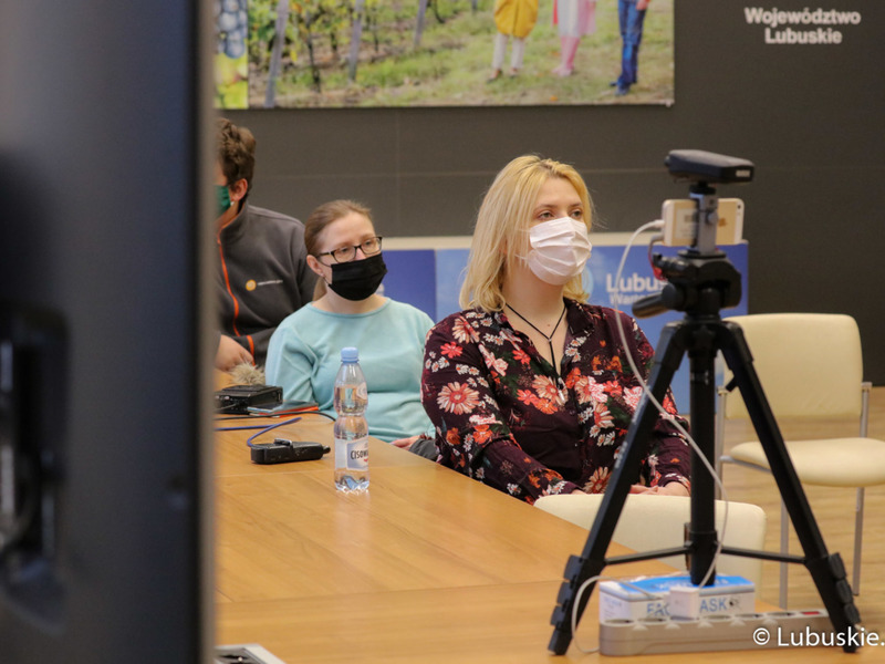 Dziennikarze na konferencji prasowej dot. stanowiska w sprawie zielonogórskiego "Medyka"