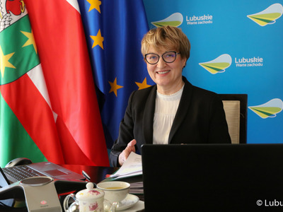 Marszałek Elżbieta Anna Polak podczas XXXIX zwyczajnej sesji Sejmiku Województwa Lubuskiego 