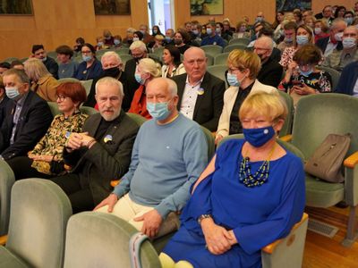 Marszałek Województwa Lubuskiego Elżbieta Anna Polak i Przewodniczący Sejmiku Województwa Lubuskiego Wacław Maciuszonek zaprosili 6 marca 2022 r. na koncerty Solidarności z Ukrainą w Filharmonii Zielonogórskiej. 