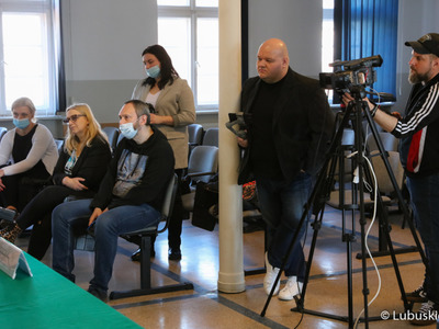 Konferencja prasowa dot. wsparcia dla pielęgniarstwa na Akademii im. Jakuba z Paradyża w Gorzowie. 