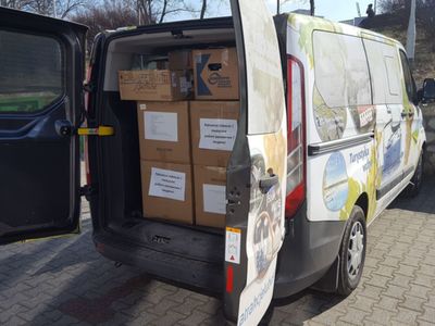 Nocny transport darów dla Ukrainy