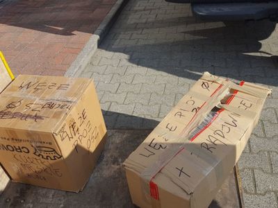 Nocny transport darów dla Ukrainy