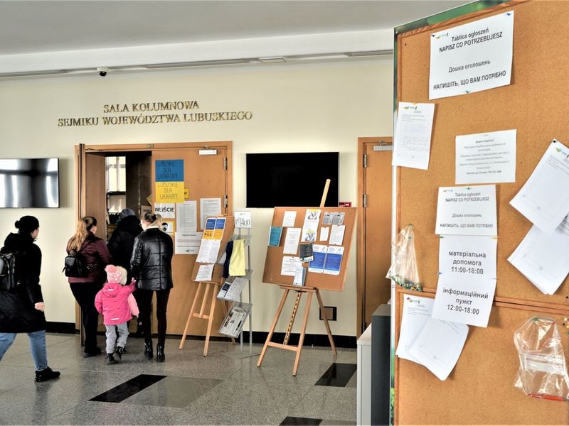 Tablica potrzeb dla uchodźców
