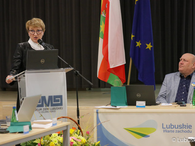 Wystąpienie marszałek Elżbiety Anny Polak podczas kwietniowych obrad sesji Sejmiku Województwa Lubuskiego