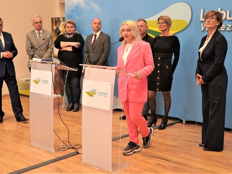 Uczestnicy II części konferencji prasowej