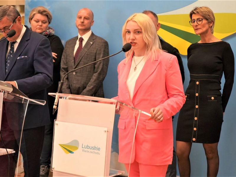 Uczestnicy II części konferencji prasowej