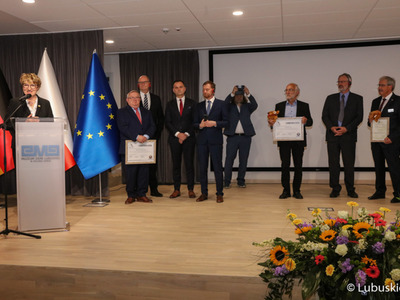 Uczestnicy VII Szczytu Politycznego Partnerstwa Odry w Zielonej Górze