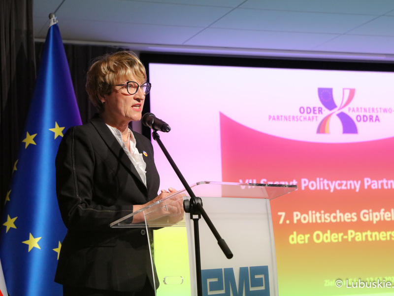 Wystąpienie Marszałek Elżbiety Anny Polak podczas VII Szczytu Politycznego Partnerstwo Odry w Zielonej Górze