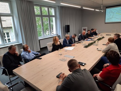Konferencja prasowa i spotkanie w Urzędzie Miasta Gorzowa Wlkp. ws. budowy północnej obwodnicy miasta